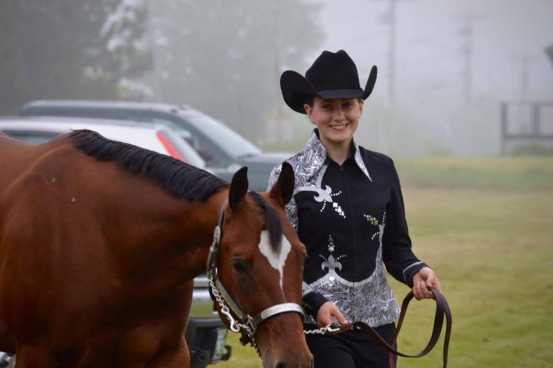 Samantha Fike showing Sheza Lazy Thing. (Courtesy Chelsea Lord)