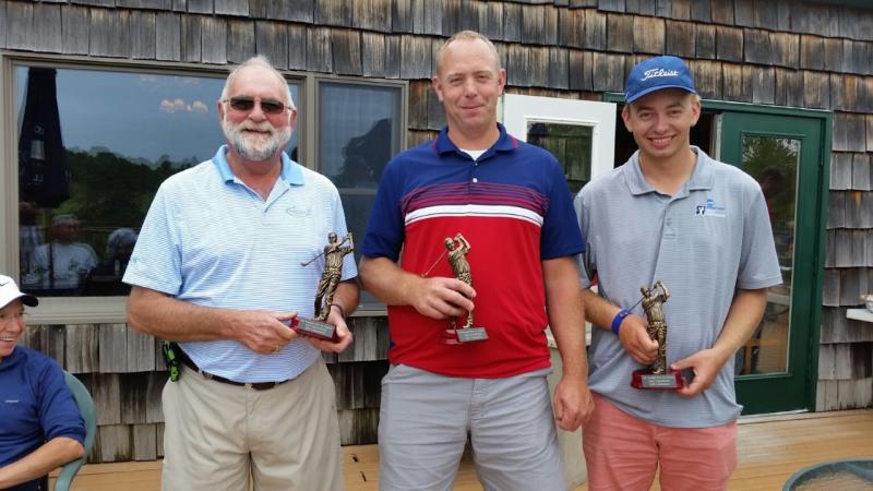 The winning team with Chum Berry as the team captain with his fellow golfers John and Daulton Wickenden. (Photo by Sarah Shepherd)