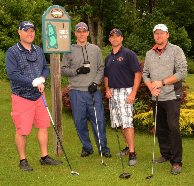 Team 2. Captain: Jason Peasley, Rockport Fire Department (Photo courtesy of Goose River Golf Club)