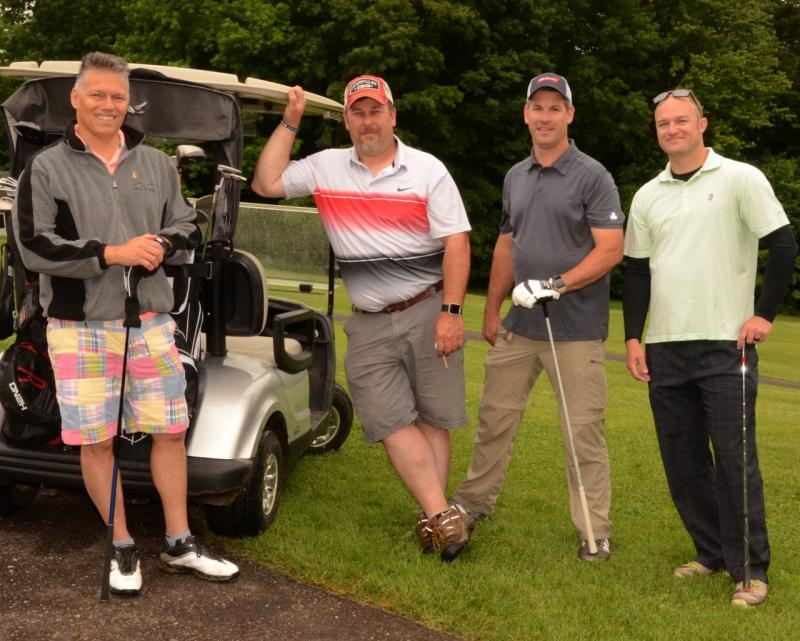 Team 9. Captain: Andrew Lowe, Camden Fire Department. (Photo courtesy Goose River Golf Club)