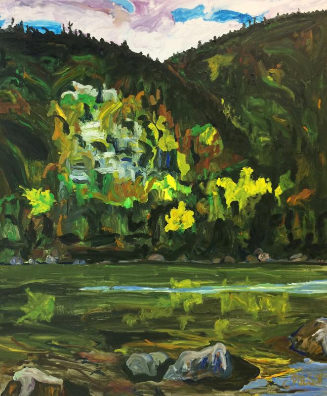 Upper Twin Pond Rocks, oil on linen, 60” x 50”
Photo courtesy of Chris Polson chris polson