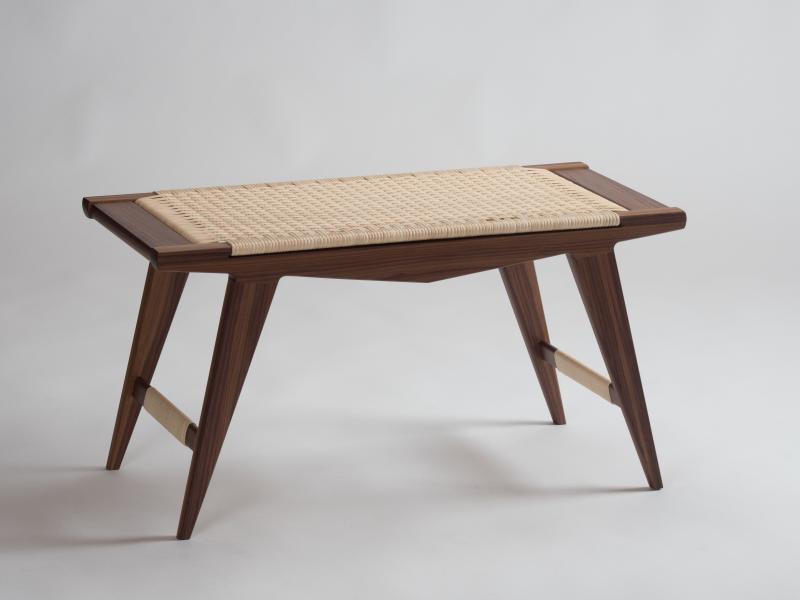 A showing of new faculty work at the Messler Gallery includes Mark Catalini’s “Modern Bench.” The show opened in June and runs through September 13.