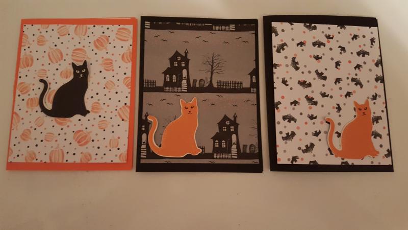 Halloween cards will be the subject of the next card-making class at Edna Pendleton’s.
Photo by Edna Pendleton halloween cards
