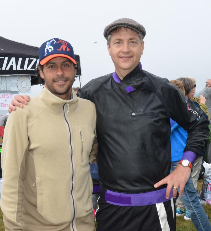 Swimmer Nick Citriglia and Michael Morse, his paddling partner, had a perfect day cross Penobscot Bay. “Not much of a current and overall, a beautiful day,” said Nick Citriglia.