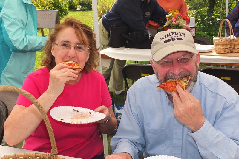 Virginia Mackey and Dick Hanks, Pastor at United Christian Church in Lincolnville