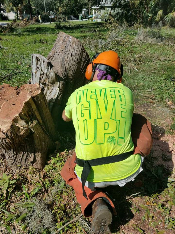 The perfect message on the back of Nathaniel’s tee shirt.