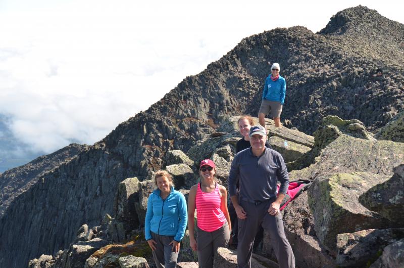 The beginning of Knife’s Edge, from Baxter Peak. (Photo by Lynda Clancy)