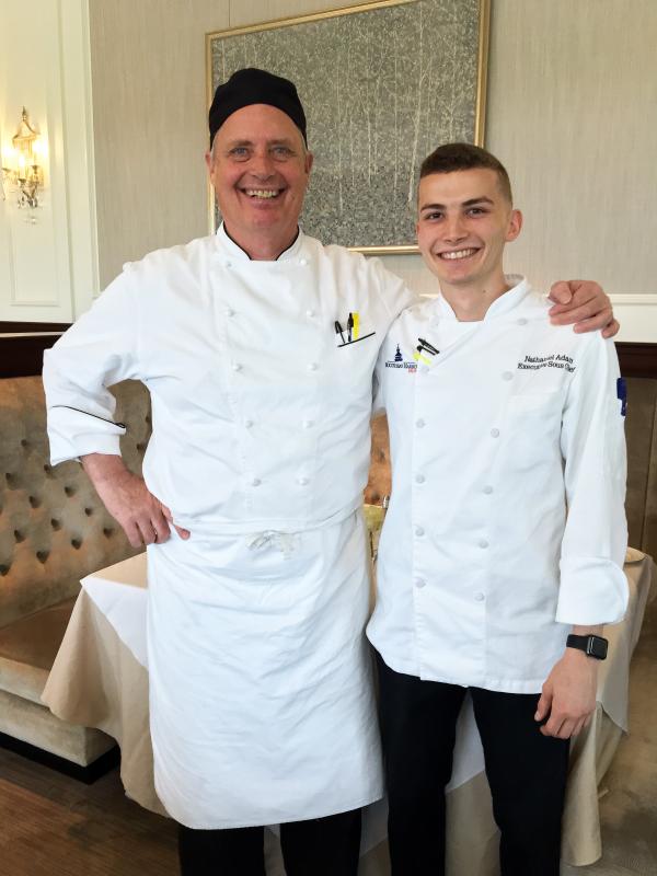 Executive Chef George Schimert and Executive Sous Chef Nathaniel Adam at the Boothbay Harbor Country Club. SUZI THAYER/Boothbay Register