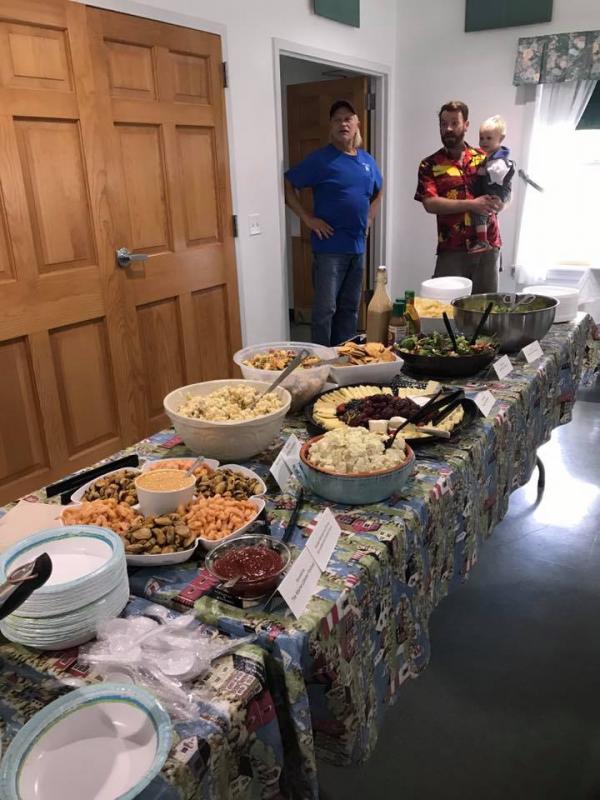One of the buffet tables! (Photo by Sarah Shepherd)