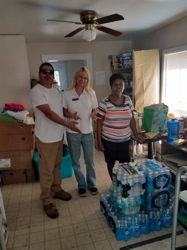Delivering supplies!