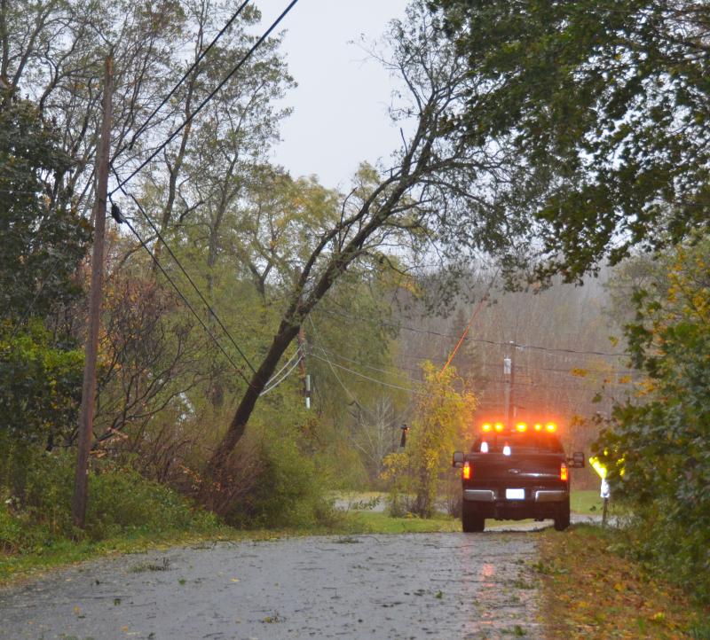 Camden Street, Rockport, 9 a.m., Oct. 30. (Photo by Lynda Clancy)