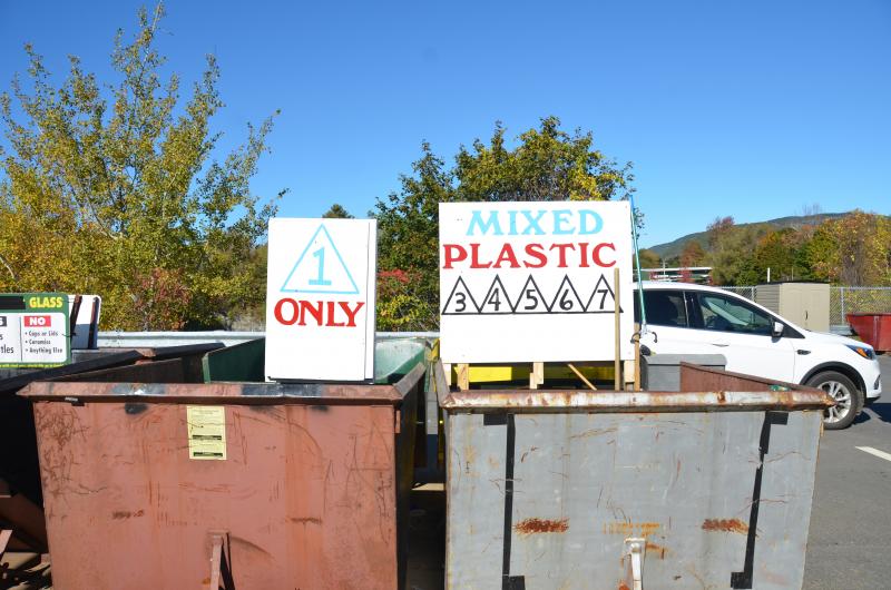 The bins at Midcoast Solid Waste.
