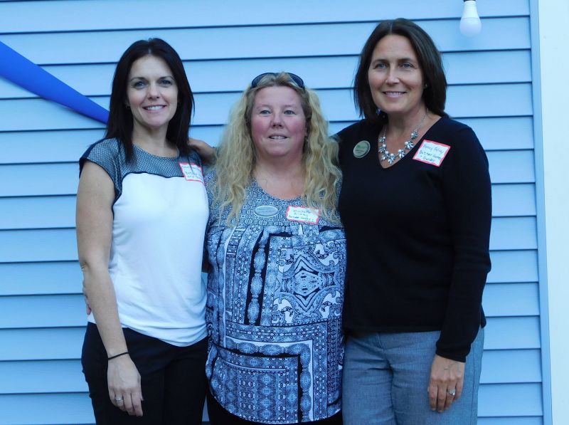 Left to right: Courtney Keene, Michelle Ridley, and Nancy Falvey, all members of the Midcoast Council of Realtors.