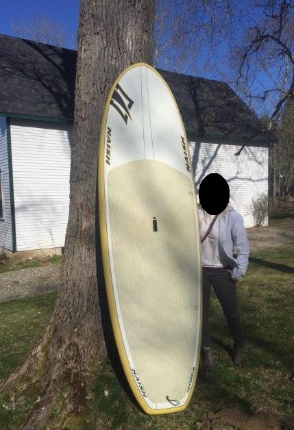 The stolen Raish paddleboard. (photo courtesy of the Belfast Police Department)