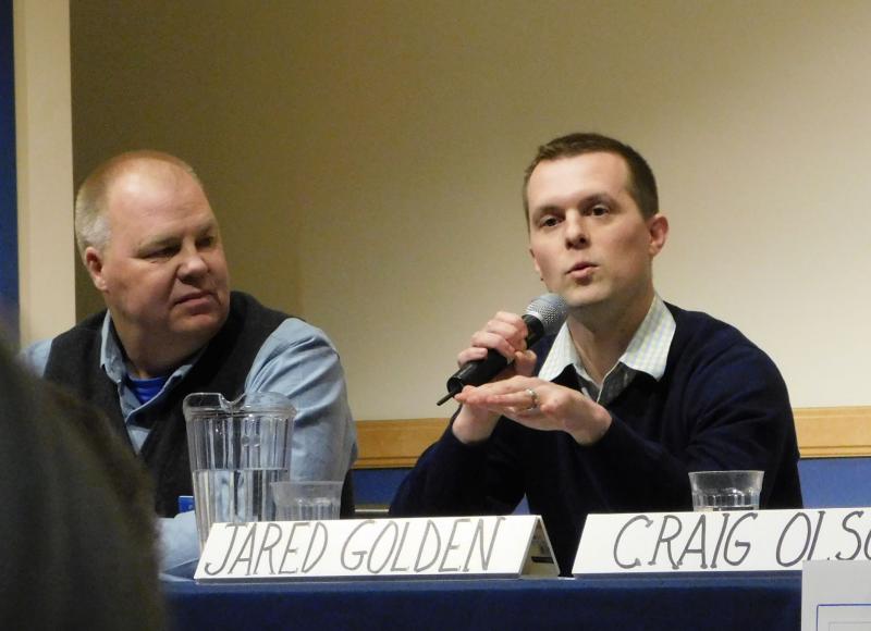Candidate Jared Golden (photo by Erica Thoms)