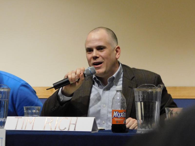 Candidate Tim Rich (photo by Erica Thoms)