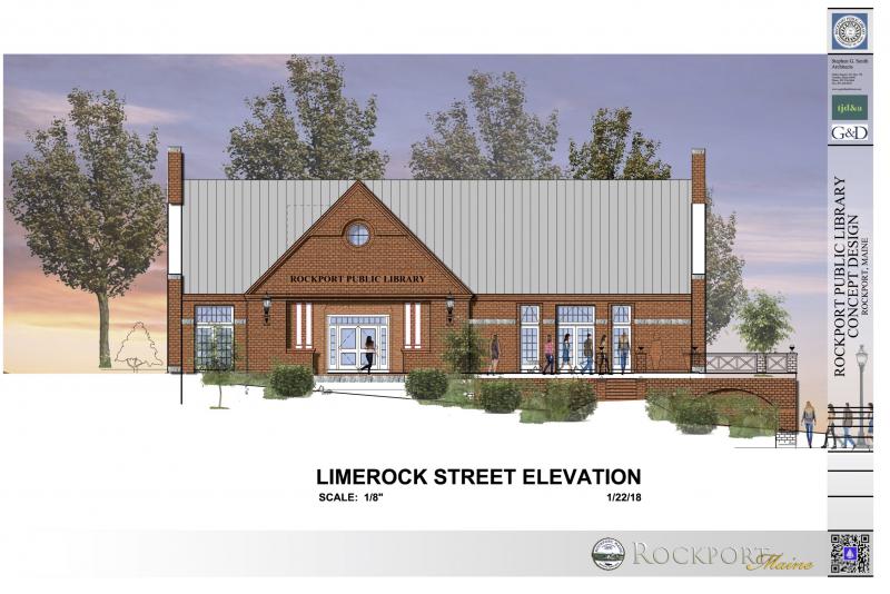 The view of the library from Limerock Street.