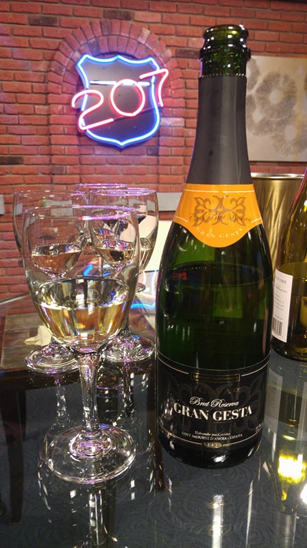 One of the elegant bubblies Maia Gosselin served on Jan. 26 at the Carriage House. Courtesy of Maia Gosselin