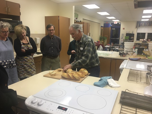 Babb teaching his sourdough workshop through Five Town Adult & Community Ed. (Photo coutesry Bill Babb)