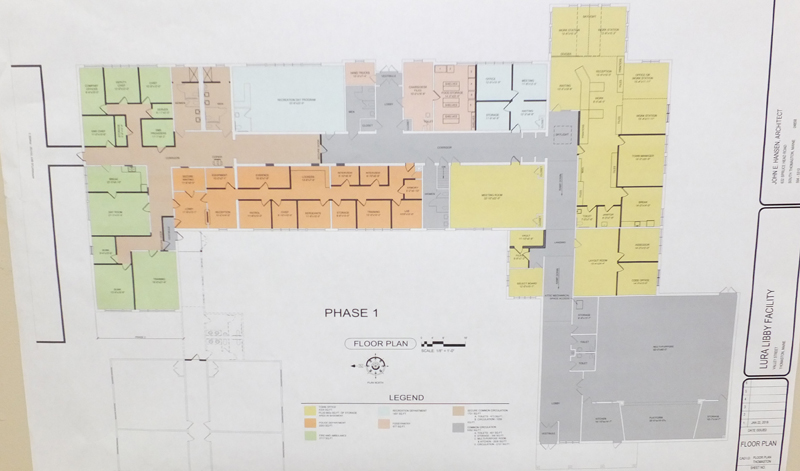 The proposed use plan for building.