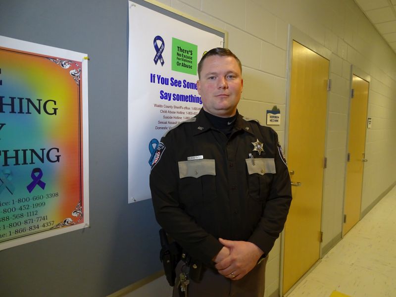 Waldo County Sheriff School Resource Officer Deputy Jordan Tozier. (photo by Erica Thoms)