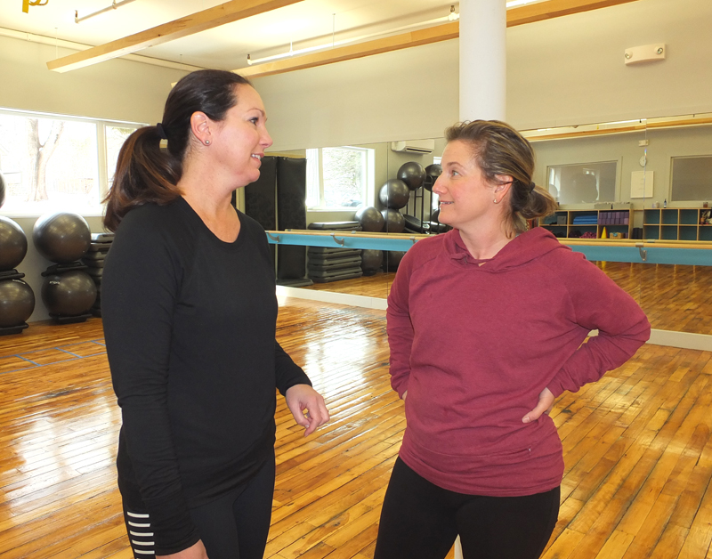 Aeilia Grant and Marcie Howard compare notes on their experience.