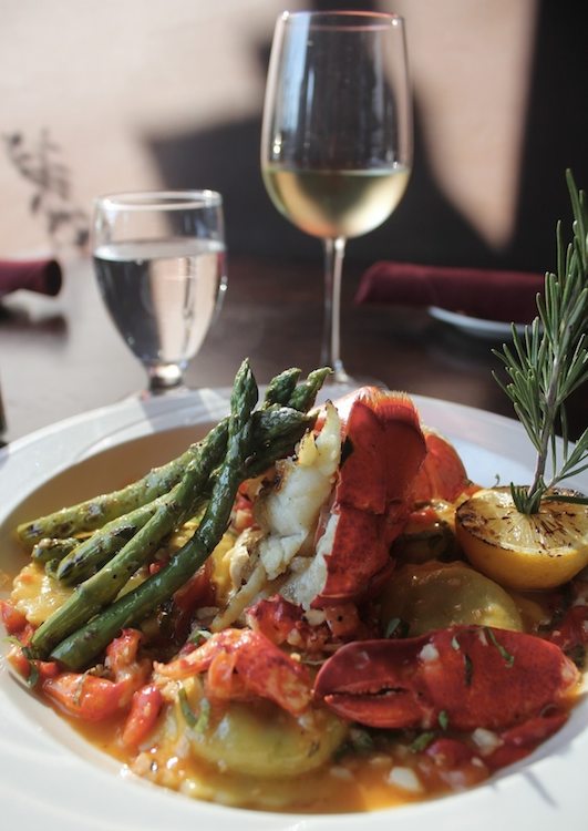 Dinner at Delvino’s. (Photo courtesy of Delvino’s)