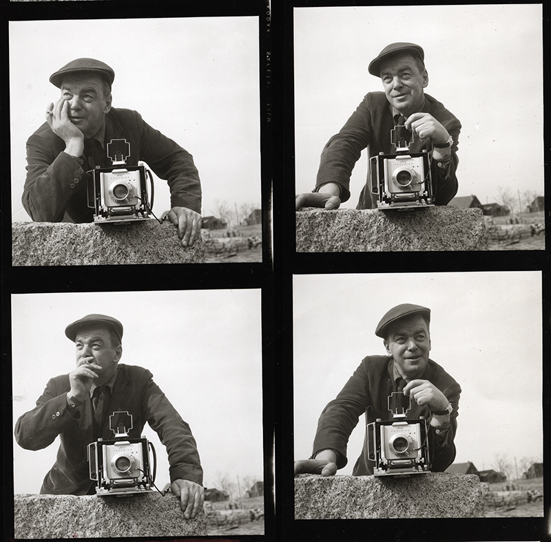 Kosti Ruohomaa self-portrait. (Photo courtesy Penobscot Marine Museum)