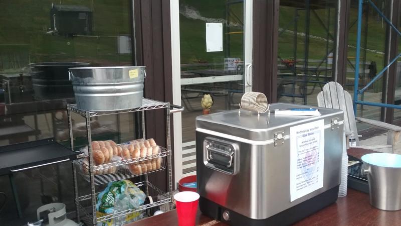 Set up for a grill out. Big T Snack Shack. (Photo by Kay Stephens)