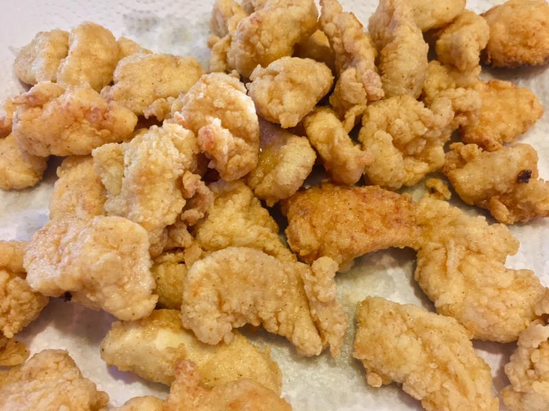 This crispy chicken would have been good all by itself. SUZI THAYER/Boothbay Register