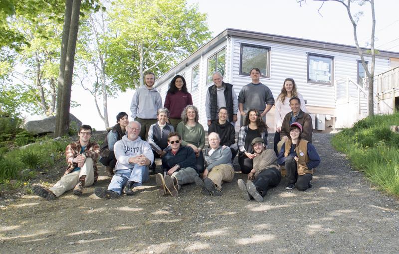 Apprentices and most of the staff of the Rockland Apprenticeshop. (Photo courtesy Rockland Apprenticeshop)
