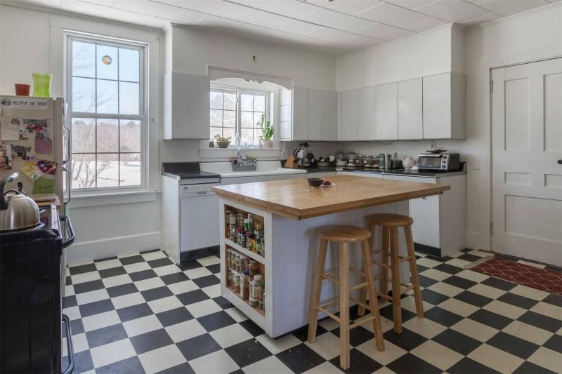 The kitchen in the apartment above the Hope General Store. (Photo courtesy Kate Sfeir/Legacy Properties Sotheby's International Realty)