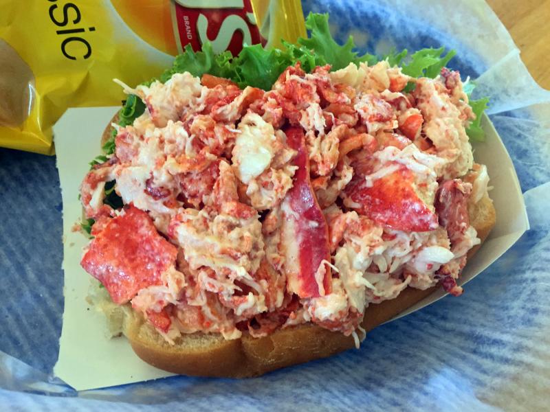 A lobter roll is almost as good as a pot-boiled lobster with melted butter. SUZI THAYER/Boothbay Register