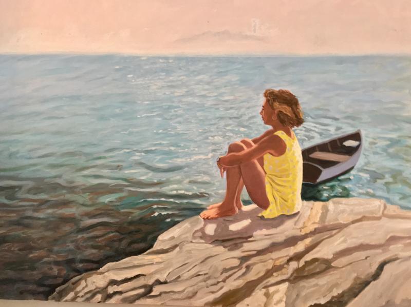 Nancy Wissemann Widrig painting of yours truly :-) SUZI THAYER/Boothbay Register