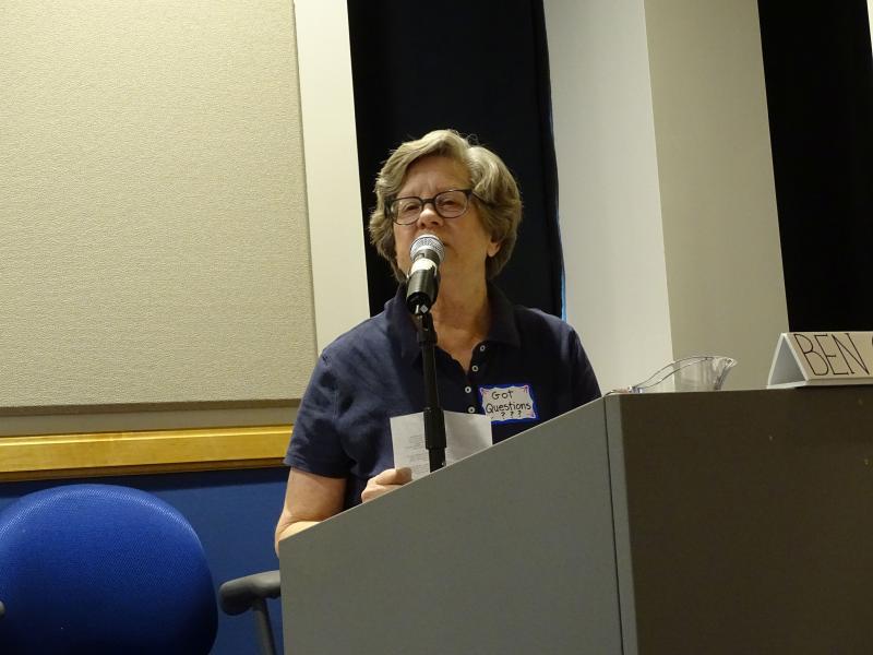 Trudy Miller, head of Waldo County Indivisible. (photo by Erica Thoms)