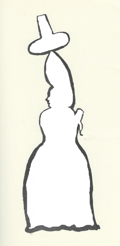 An outline of Lucy Knox (Photo courtesy Barbara F. Dyer)