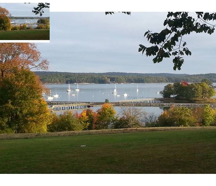 The view from Castle Tucker in Wiscassett. (Photo courtesy Castle Tucker)