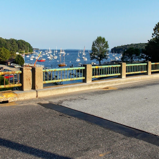 The bridge without any flowers. (Photo courtesy Rockport Garden Club)