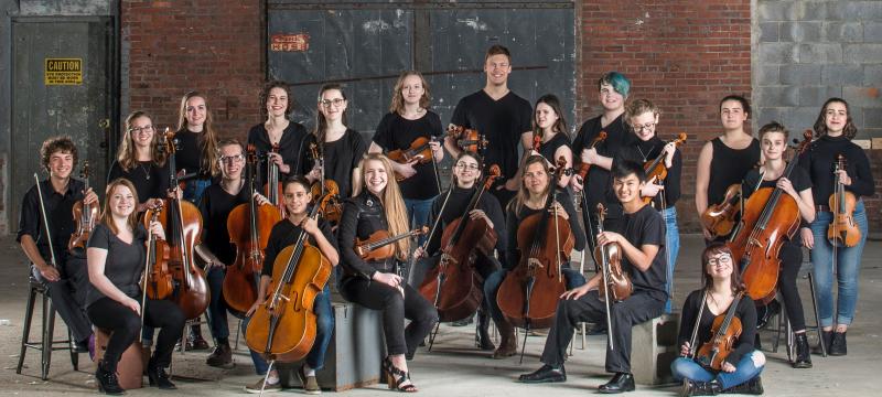 The Portland- based Maine Youth Rock Orchestra will perform with John Stirratt of Wilco and The Autumn Defense, Aug. 1 at Tops’l Farm’s Timber Frame Barn in Waldoboro. Courtesy of Erin Sproul