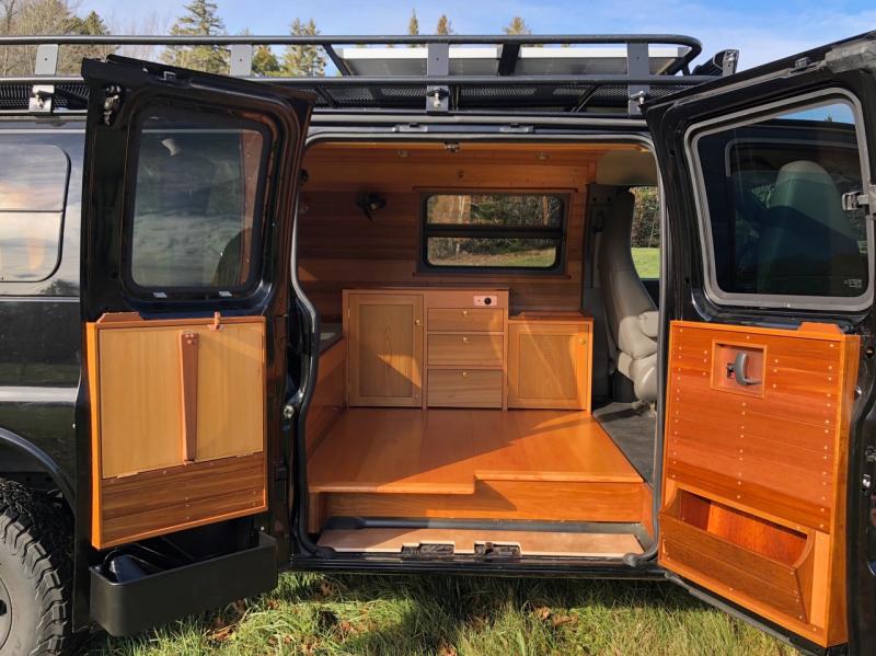 GMC cargo van, Jinx. (Photo courtesy of Eli Ellis/ AWOL Adventure Rigs)