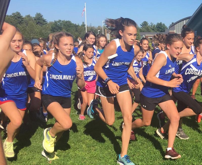Runners at the Sept. 13 middle school cross country meet. (Courtesy Paul Russo)