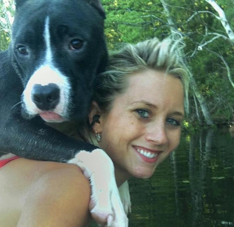 Kristen McKellar and her beloved dog Diego.