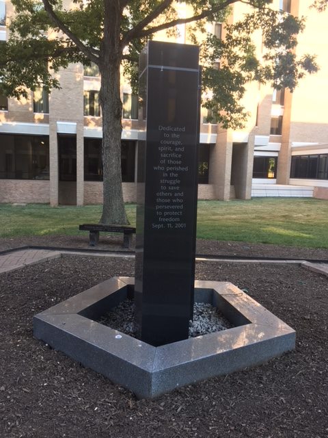 A 9/11 memorial at the FBI’s Quantico, Virginia headquarters. (photo courtesy of Chief Deputy Trundy)