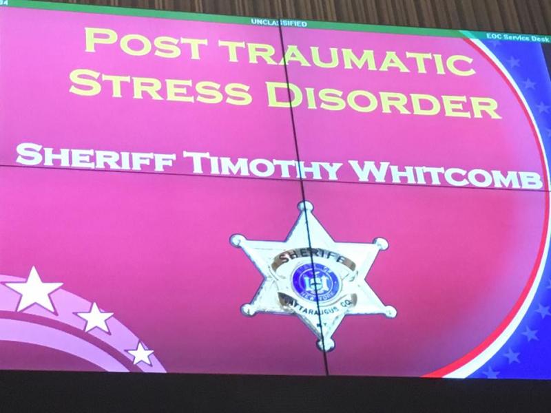 Speakers during week two included Deputy Timothy Whitcomb, who discussed post-traumatic stress disorder. (photo courtesy of Chief Deputy Trundy)