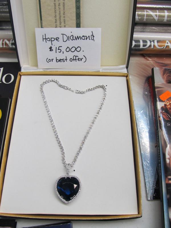 Including the Hope Diamond (they probably meant The Heart of The Ocean, but that’s just a trifling detail).