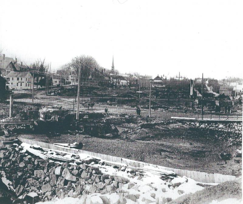 The morning after the Great Fire. (Photo courtesy Barbara F. Dyer)
