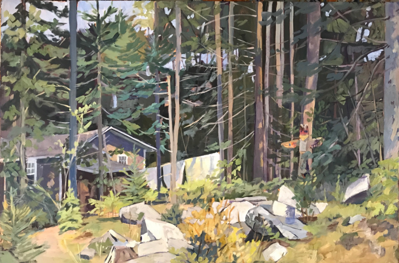 “Wash Day.” This oil on canvas by Mark Coates was awarded Best In Show in this year’s ARTinME exhibition by juror Connie Hayes. Courtesy of the artist Mark Coates - Boothbay Harbor - “Wash Day”