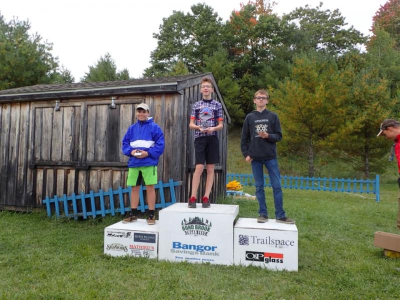 Members of the Camden Hills mountain bike team. (Courtesy Mike Smith)