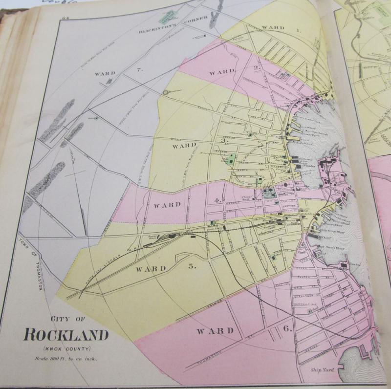 An atlas of Rockland in 1901. (Photo by Kay Stephens)