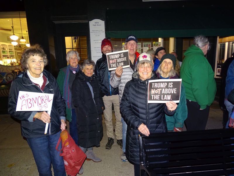 One activist said she had to invent a new word to describe President Trump, merging ‘abnormal’ and ‘amoral,’ to form ‘abmoral.’ (photo by Erica Thoms)